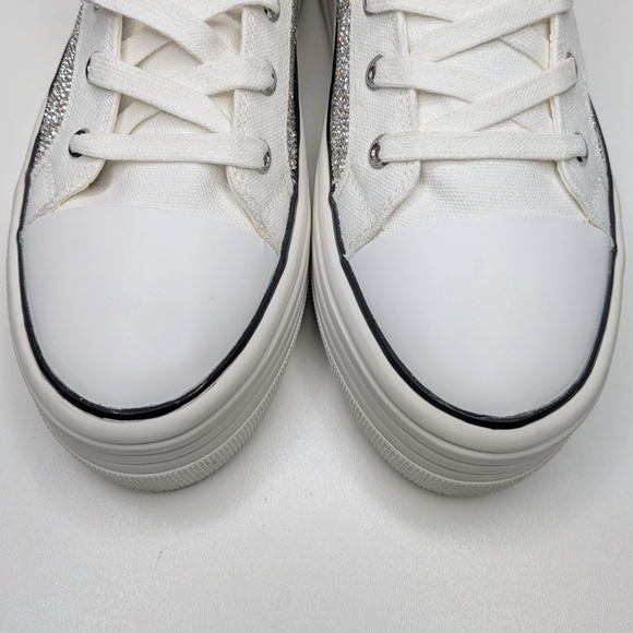 Steve Madden Berker Rhinestones High Top Platform Side Zip Women's Size 10 - Picture 4 of 8